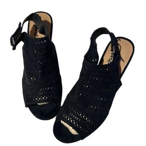 Women's American Rag Black Peep-Toe Sandals